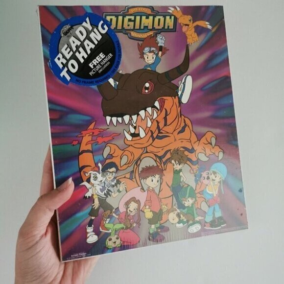 NOS Digimon Poster 8"x10" Plaque, Toei Scorpio 1999 Plastic Sealed - Picture 2 of 8